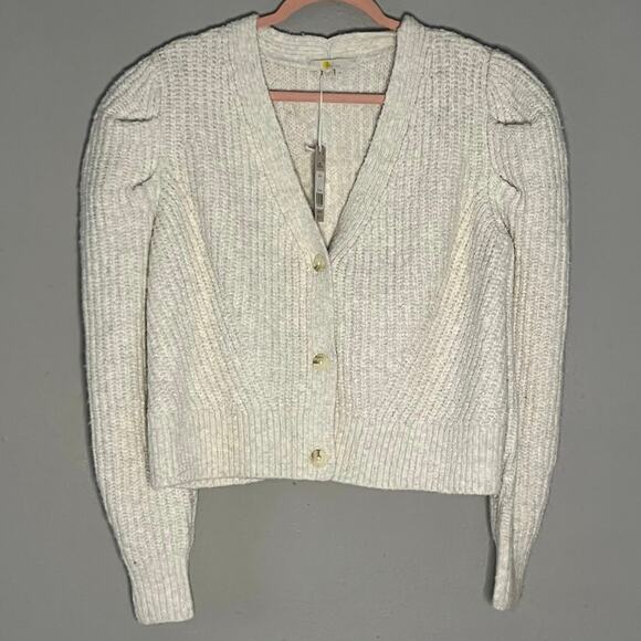 Boden Sweaters - NWT BODEN Chunky Knit Vneck Button Cardigan Cotton Wool Blend K0746 MED